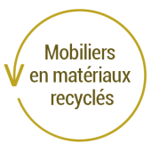 Mobiliers en matériaux recyclés